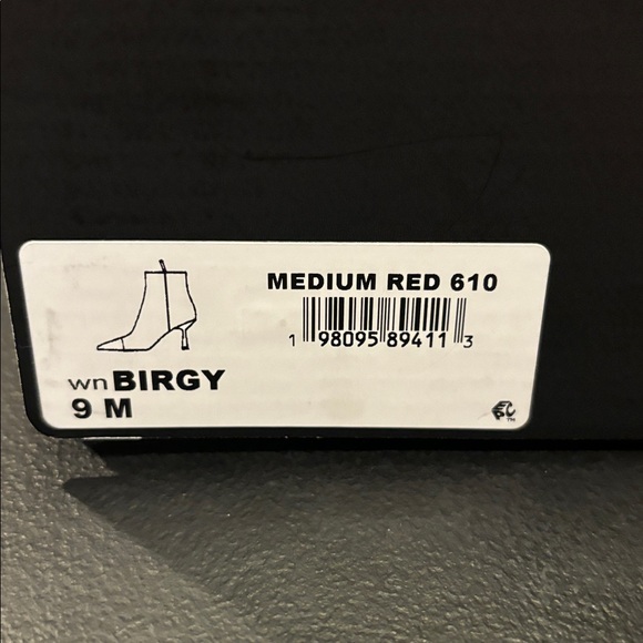 Nine West Red and Black Heeled Boots - Picture 7 of 7